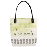 It Is Well Canvas Tote
