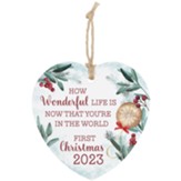 2023 First Christmas, Heart Ornament