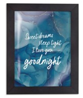 Sweet Dreams Sleep Tight, Framed Acrylic Wall Art