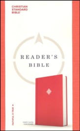 CSB Reader's Bible, Poppy Cloth Over Board