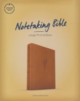 CSB Notetaking Bible, Large Print Edition, Camel Soft Imitation Leather