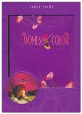 KJV Women of Color Study Bible--soft leather-look, purple