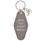 With You Everywhere Leather Motel Key Tag