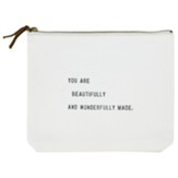 You Are Beautifully and Wonderfully Made Canvas Pouch
