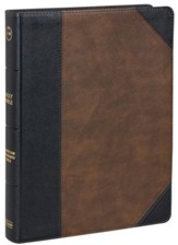 CSB Verse-by-Verse Reference Bible,  Black/Brown LeatherTouch