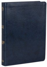 CSB Verse-by-Verse Reference Bible, Navy LeatherTouch - Slightly Imperfect