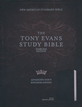 NASB Tony Evans Study Bible, Black Genuine Leather