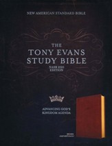NASB Tony Evans Study Bible, Brown LeatherTouch - Slightly Imperfect
