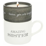 Sister Mug And Soy Wax Candle Set