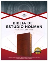 RVR 1960 Biblia de Estudio Holman, café, símil piel, con índice (Holman Study Bible, Coffee LeatherTouch Indexed)