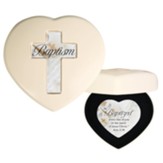 Baptism, Heart Keepsake Box