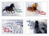 Holiday Horses, Christmas Cards, Box of 12