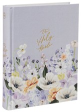 CSB Notetaking Bible, Large Print Hosanna Revival Edition, Lavender/Peach Cloth-Over-Board