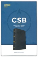 CSB Large Print Compact Reference Bible, Black Soft Imitation Leather