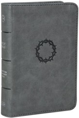 CSB Large Print Compact Reference Bible, Stone Soft Imitation Leather