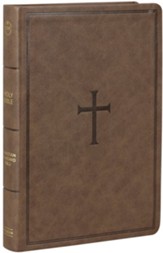 CSB Giant Print Reference Bible, Brown Soft Imitation Leather