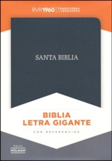 Biblia Letra Gigante con Ref. RVR 1960, Piel Fab. Negra, Ind.  (RVR 1960 Giant-Print Ref. Bible, Bon. Leather, Black, Ind.)