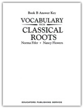 Vocabulary from Classical Roots Book B Answer Key Only  (Homeschool Edition)