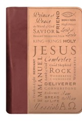 Names of Jesus Italian Duo-Tone Bible Cover, Extra Large