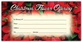 Christmas Flower Offering Offering Envelopes, 100