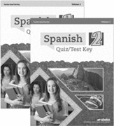 Spanish 2 Quiz & Test Key Volumes 1  & 2