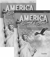 America: Land I Love Quizzes & Tests  Book Volumes 1 & 2 (4th Edition)