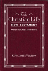 KJV The Christian Life New Testament  Burgundy