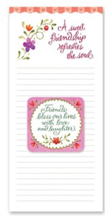Sweet Friendship Notepad with Magnet