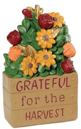 Grateful for The Harvest Crate with Flowers