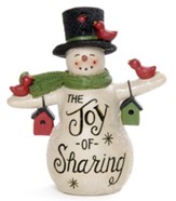 The Joy of Sharing Snowman with Birdhouses