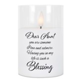 Dear Aunt, Having You in My Life is Such a Blessing, LED Candle