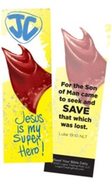 Jesus is My Superhero, Luke 19:10 Bookmarks, Pack of 25