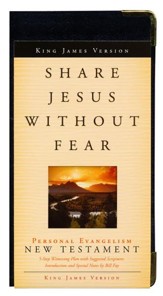 KJV Share Jesus Without Fear, New  Testament, Bonded Leather, Black
