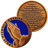 The Lord's Prayer and Pray Without Ceasing Challenge Coin