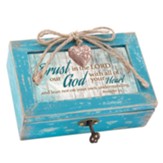 Trust in the Lord, Music Box with Heart Locket