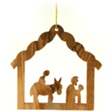 Holy Land Olive Wood Mary and Joseph Ornament