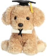Graduation 8.5 Pup Brown Stuffed Animal