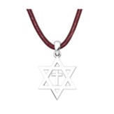 Star of David with Cross Sterling Silver Pendant