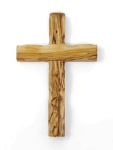Holy Land Olive Wood Cross, Medium