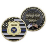 Police, Gold Plated Challenge Coin, Psalm 91:1-2
