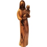 Mary with Child Olive Wood Statue