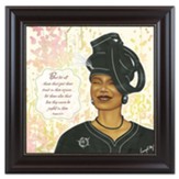 Virtuous Woman Framed Art, Black