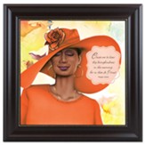 Virtuous Woman Framed Art, Orange