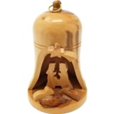 Olive Wood Nativity Bell, Large