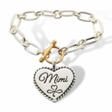 Mimi Heart Link Bracelet, Gold/Silver