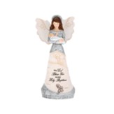 Holy Baptism Angel Figurine Holding Baby