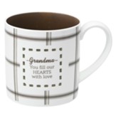 Grandma You Fill Our Hearts With Love Pierced Porcelain Mug