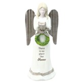 There is No Place Like Home Angel Holding Wreath Figurine