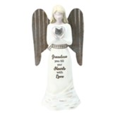Grandma You Fill Our Hearts With Love Angel Holding Heart Figurine