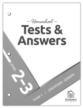 Answers Bible Curriculum: Extra 2-3 Homeschool Tests & Answers Year 1